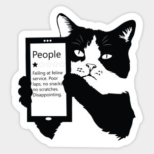 People One Star, Funny Cat Sticker